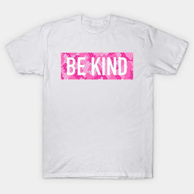 Pink Preppy Star Be Kind T-Shirt by gdm123